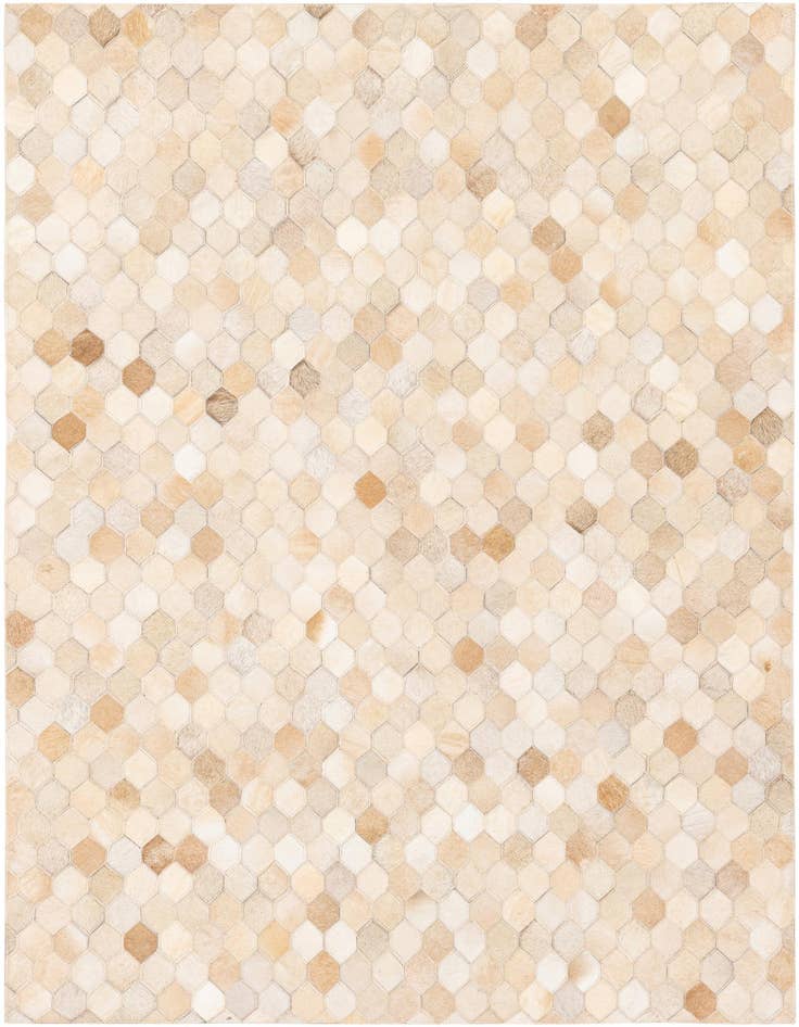 Detail image of 4' x 5' 11 Cowhide Stocks Rug