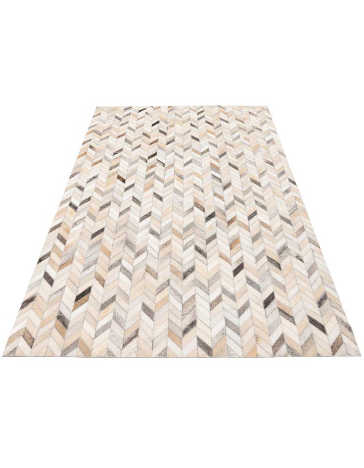 Detail image of 4' x 6' Cowhide Stocks Rug
