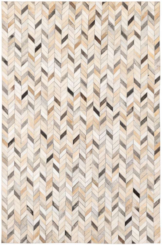 4' x 6' 1 Cowhide Stocks Rug