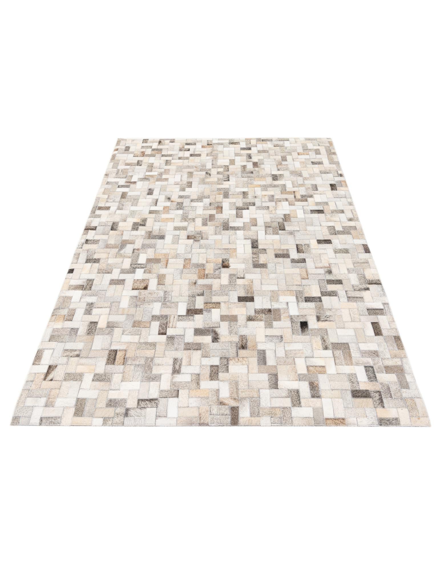 4' 1 x 5' 10 Cowhide Stocks Rug