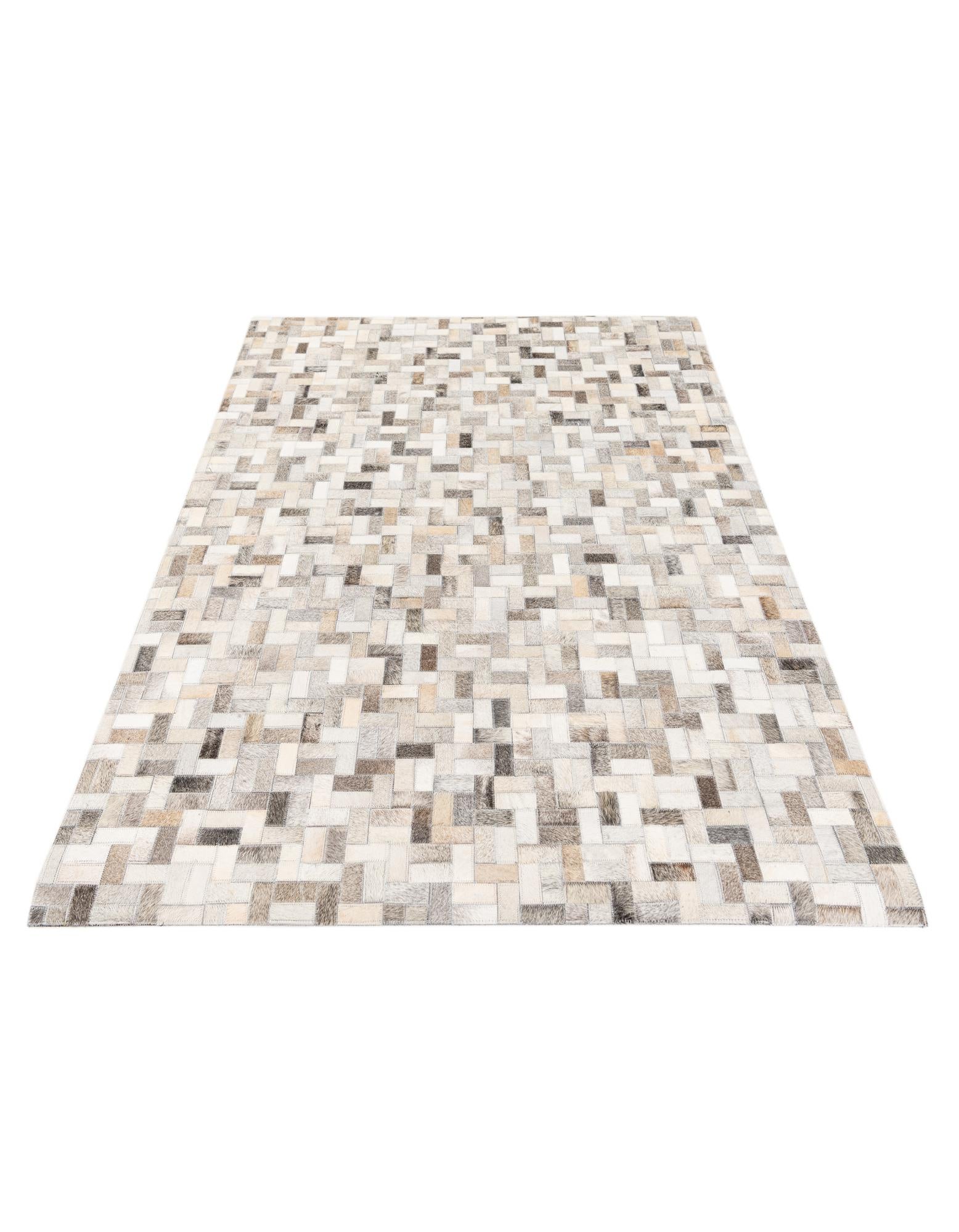 4' 1 x 5' 10 Cowhide Stocks Rug