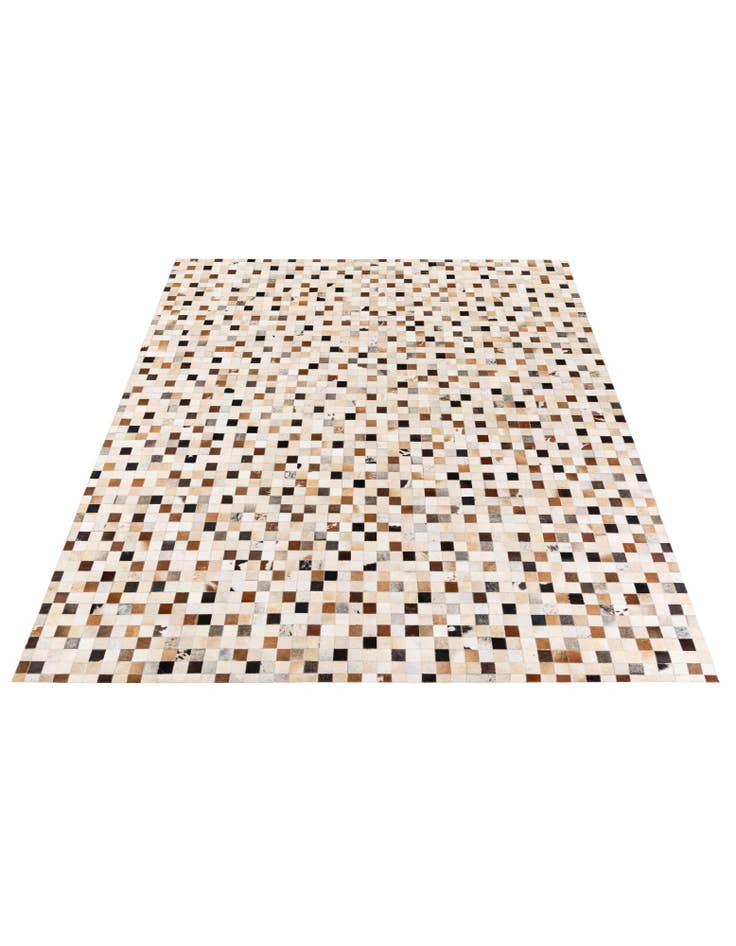 Detail image of 8' x 9' 9 Cowhide Stocks Rug