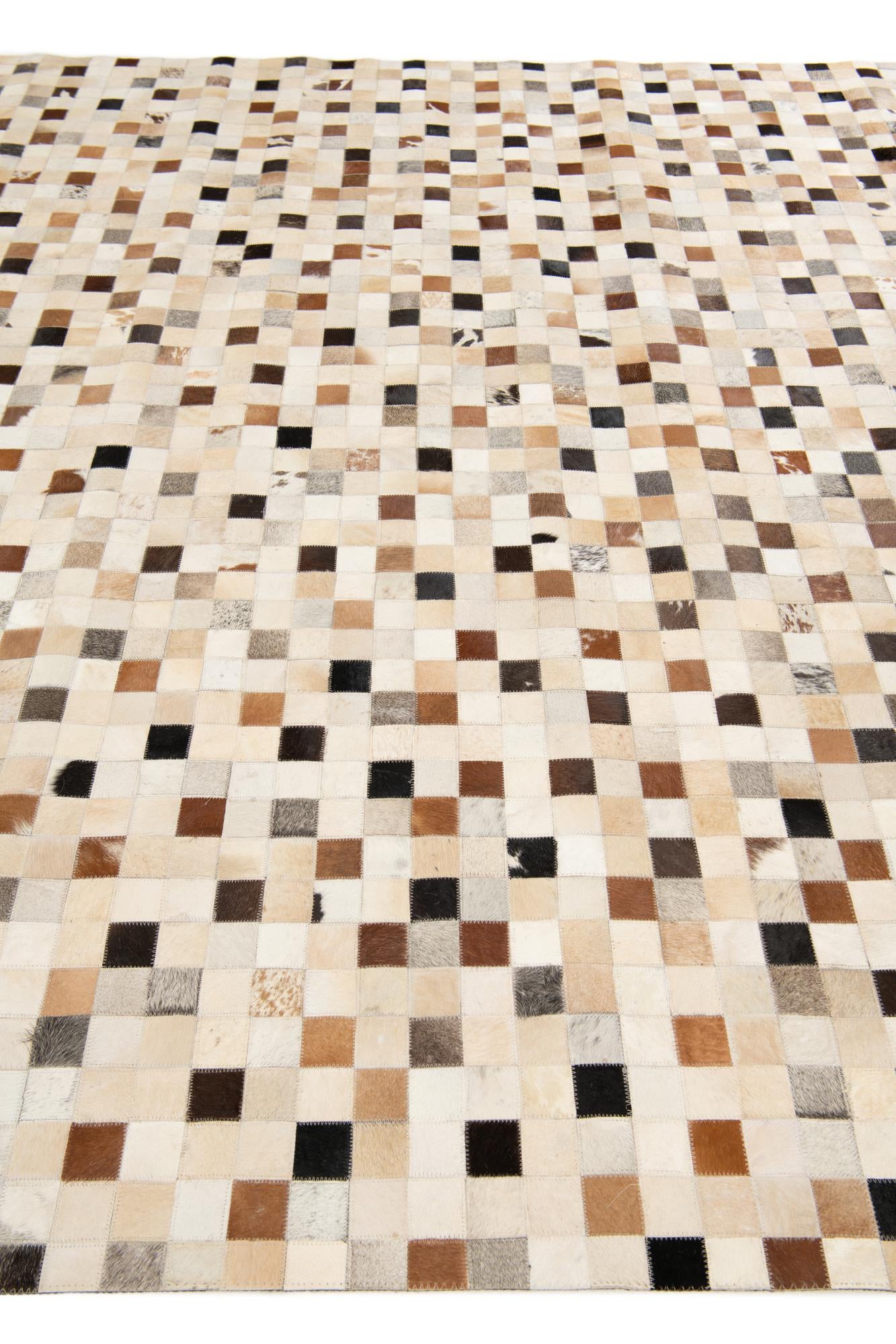 8' x 9' 9 Cowhide Stocks Rug