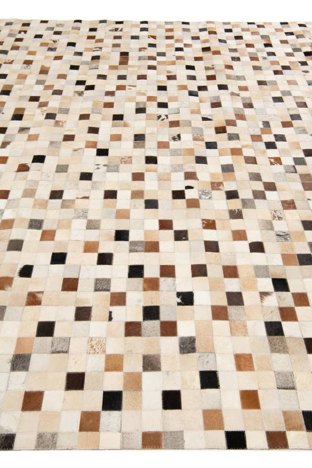 Detail image of 8' x 9' 9 Cowhide Stocks Rug