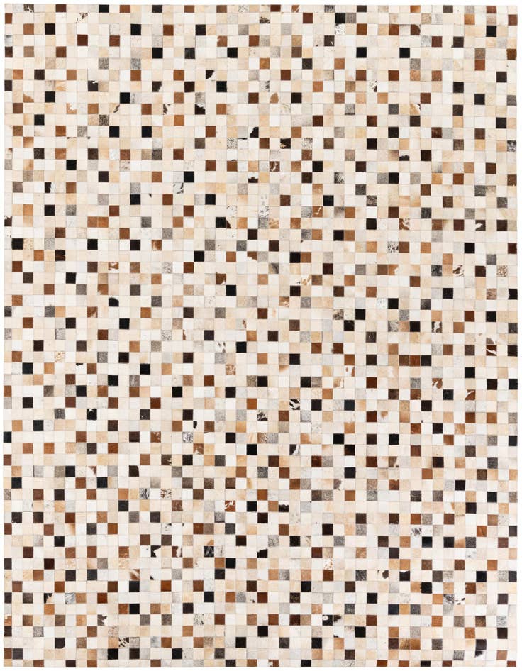 Detail image of 8' x 9' 9 Cowhide Stocks Rug