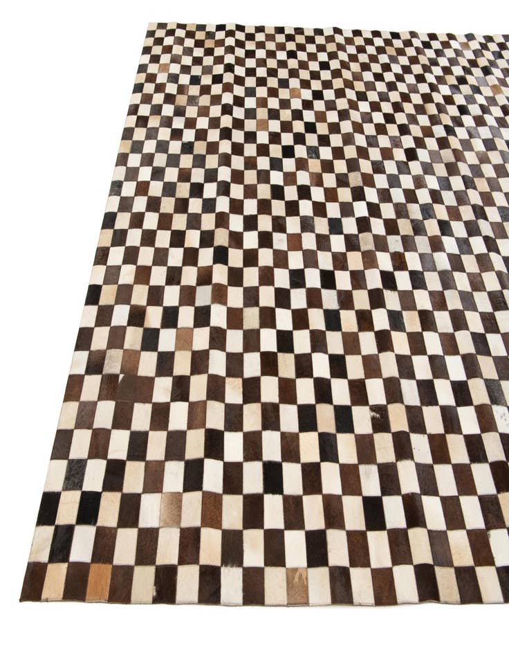 Detail image of 8' x 9' 10 Cowhide Stocks Rug