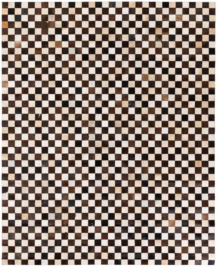 Detail image of 8' x 9' 10 Cowhide Stocks Rug