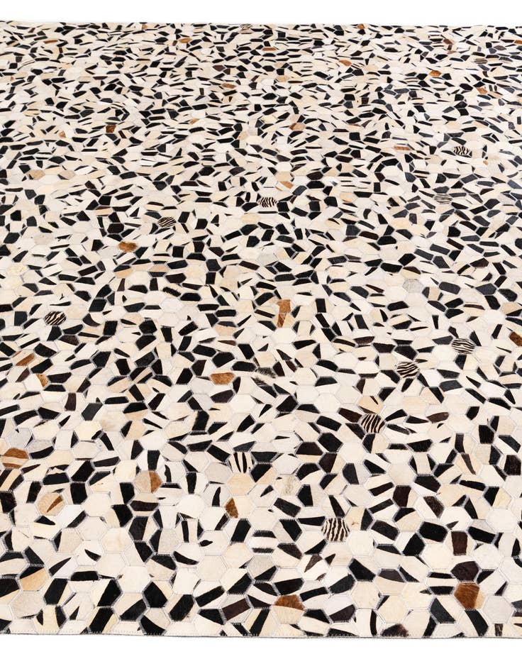 Detail image of 8' 1 x 9' 10 Cowhide Stocks Rug