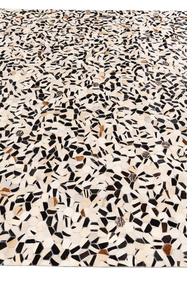 Detail image of 8' 1 x 9' 10 Cowhide Stocks Rug