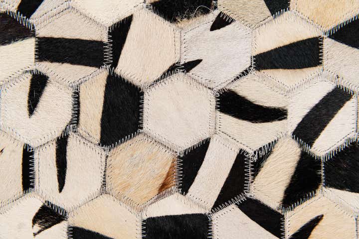 8' 1 x 9' 10 Cowhide Stocks Rug