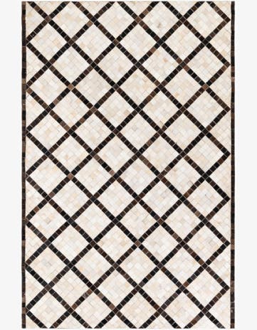 5' 2 x 8' Cowhide Stocks Rug