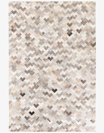 6' 7 x 9' 10 Cowhide Stocks Rug