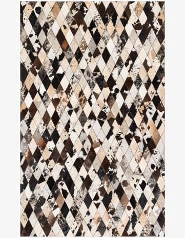 5' x 8' Cowhide Stocks Rug