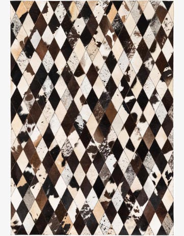 4' 1 x 5' 11 Cowhide Stocks Rug