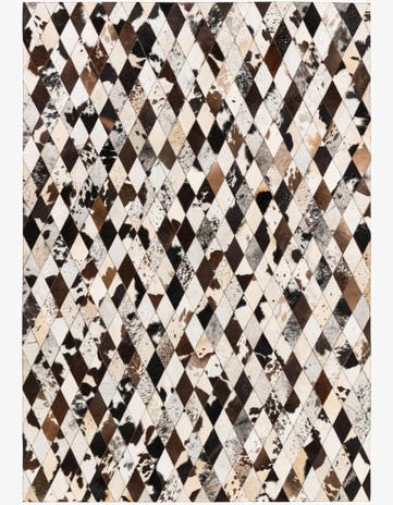 5' 7 x 8' Cowhide Stocks Rug