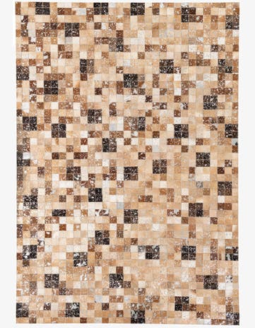 5' 3 x 7' 5 Cowhide Stocks Rug