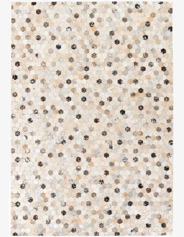 5' 3 x 7' 7 Cowhide Stocks Rug