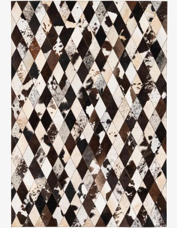 4' 1 x 5' 11 Cowhide Stocks Rug