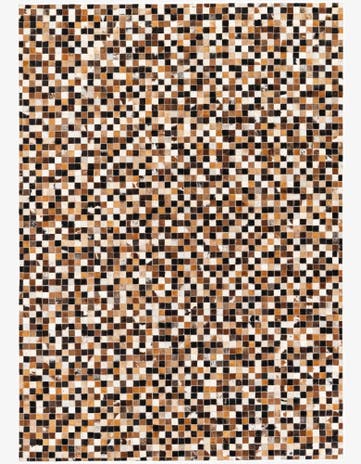 5' 5 x 7' 7 Cowhide Stocks Rug