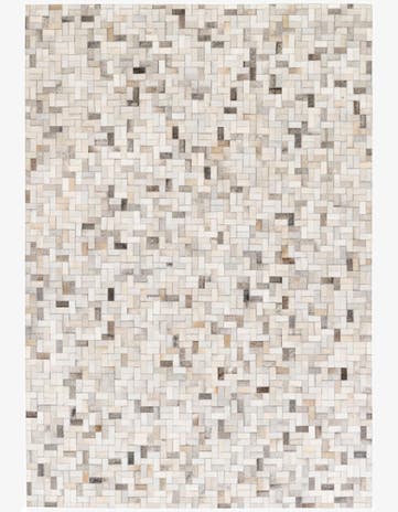 5' 7 x 7' 11 Cowhide Stocks Rug