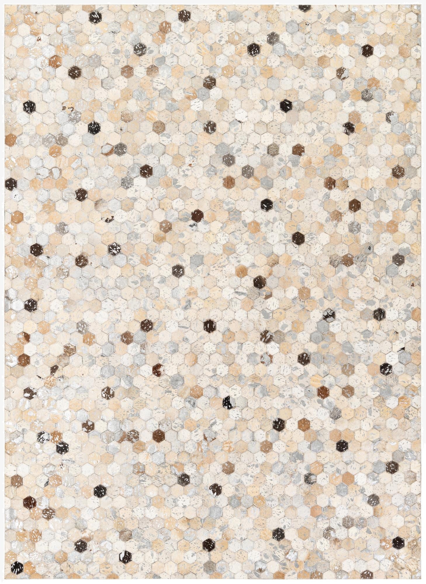 5' 6 x 7' 8 Cowhide Stocks Rug