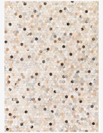5' 6 x 7' 8 Cowhide Stocks Rug