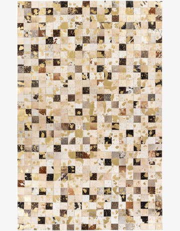 5' x 7' 11 Cowhide Stocks Rug