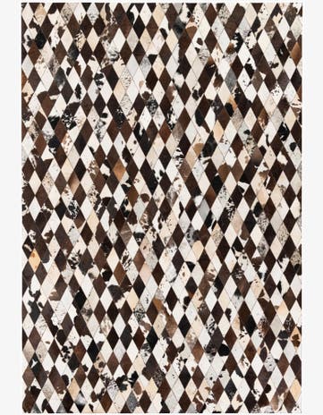 6' 8 x 9' 11 Cowhide Stocks Rug