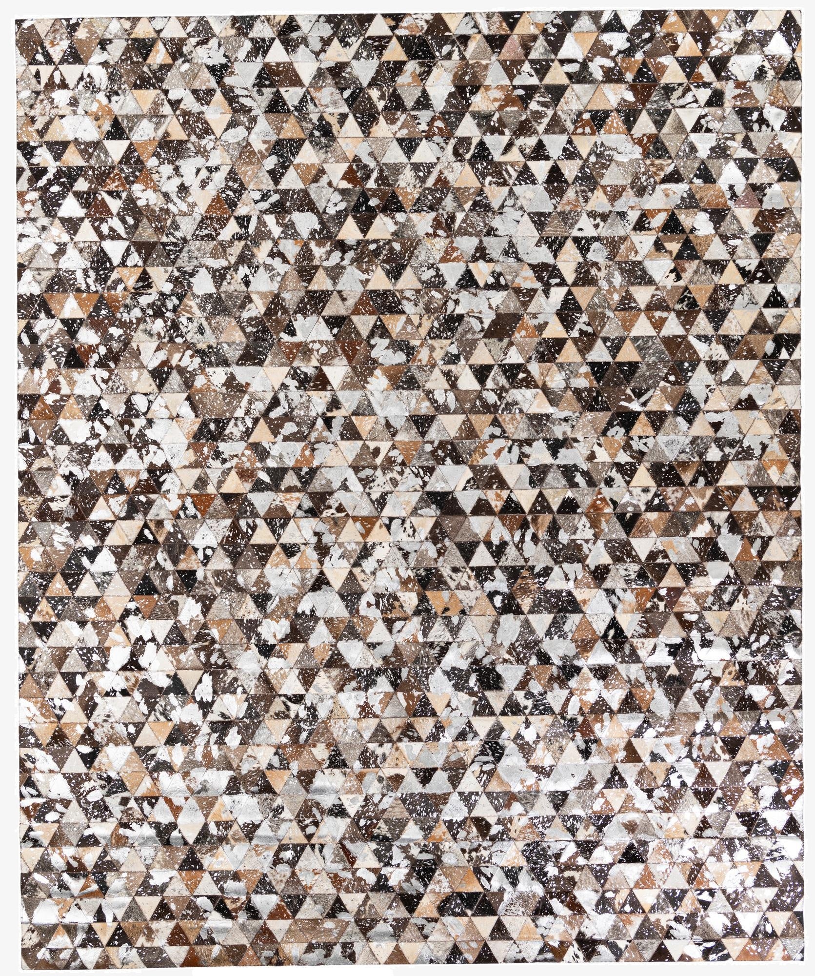 8' 1 x 9' 9 Cowhide Stocks Rug