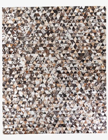 8' 1 x 9' 9 Cowhide Stocks Rug