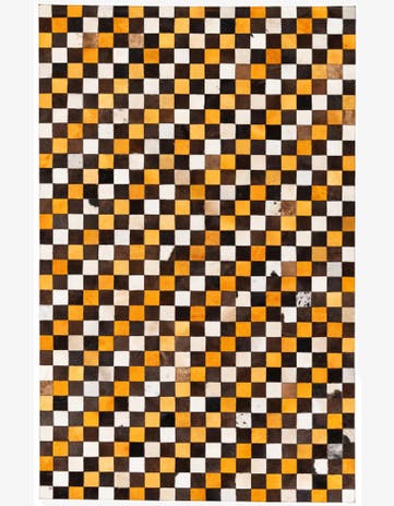 5' 2 x 8' 1 Cowhide Stocks Rug