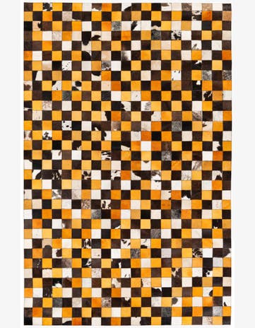 5' 2 x 8' Cowhide Stocks Rug