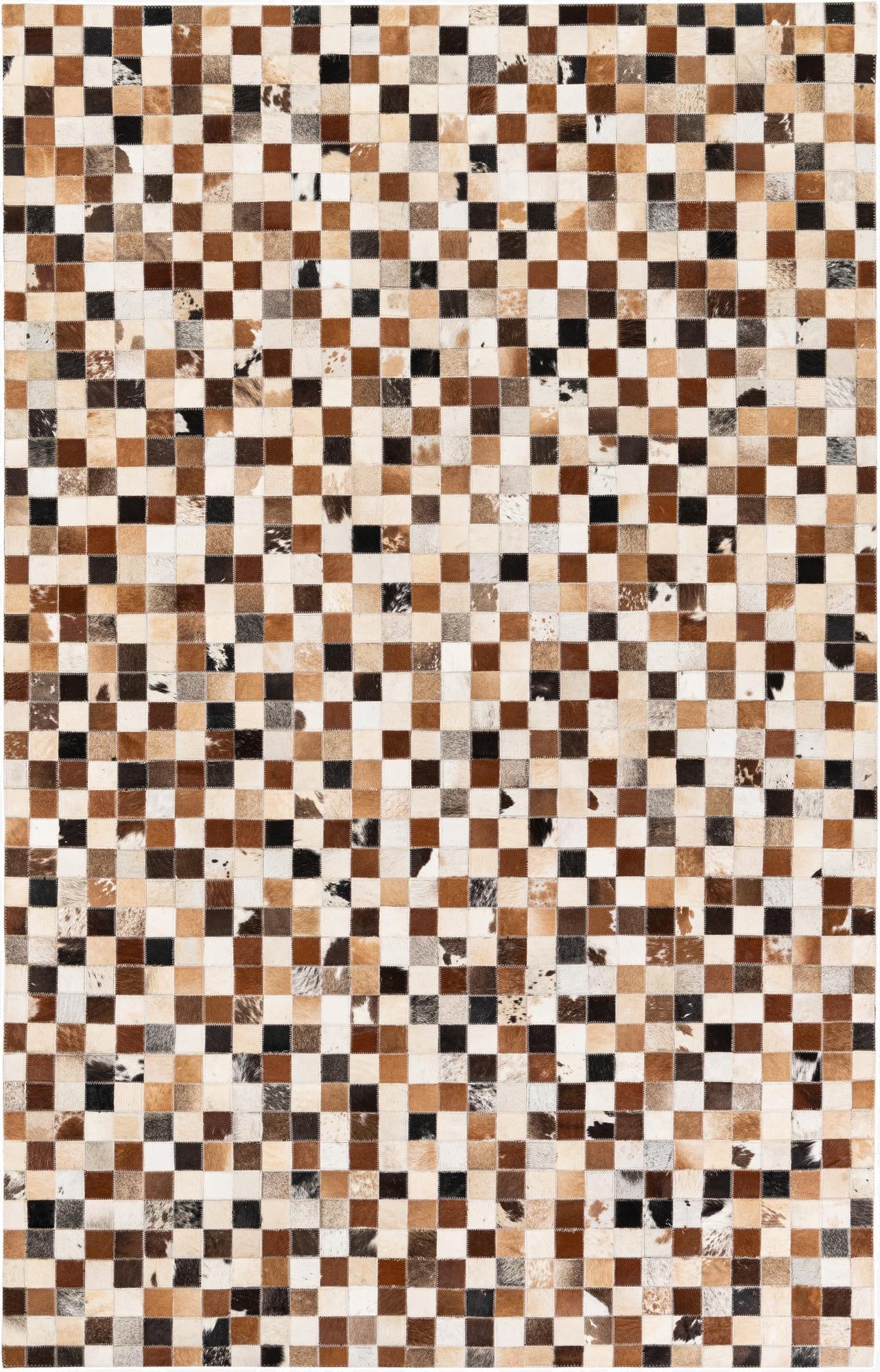 5' 1 x 7' 9 Cowhide Stocks Rug