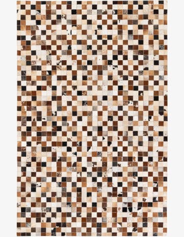 5' 1 x 7' 9 Cowhide Stocks Rug