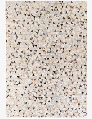 5' 3 x 7' 5 Cowhide Stocks Rug