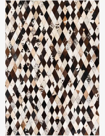 5' 7 x 8' Cowhide Stocks Rug