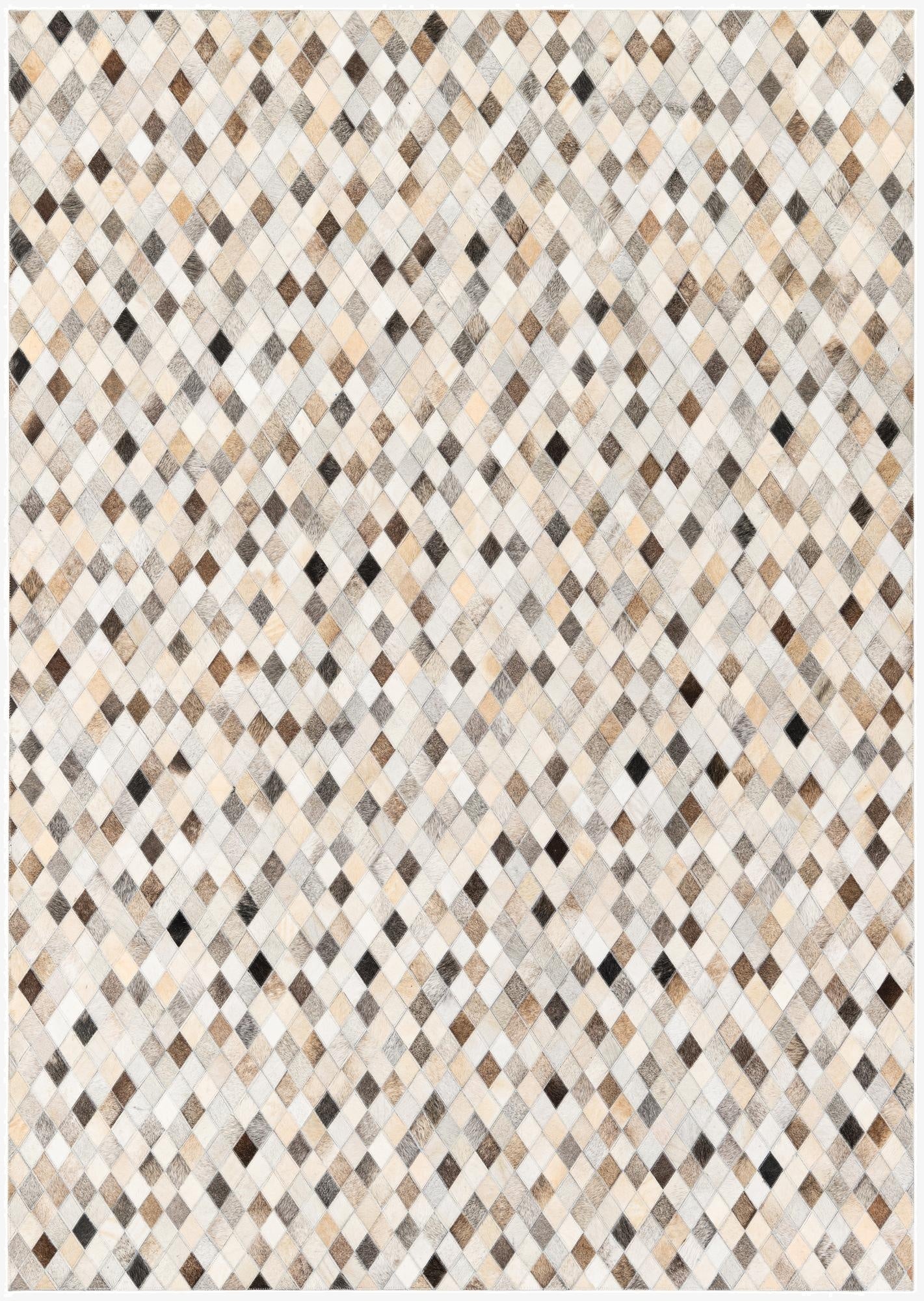 5' 7 x 8' Cowhide Stocks Rug