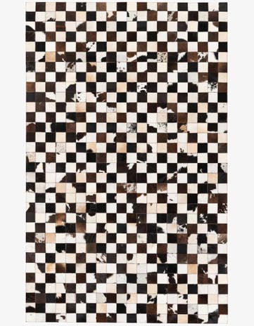5' x 7' 11 Cowhide Stocks Rug