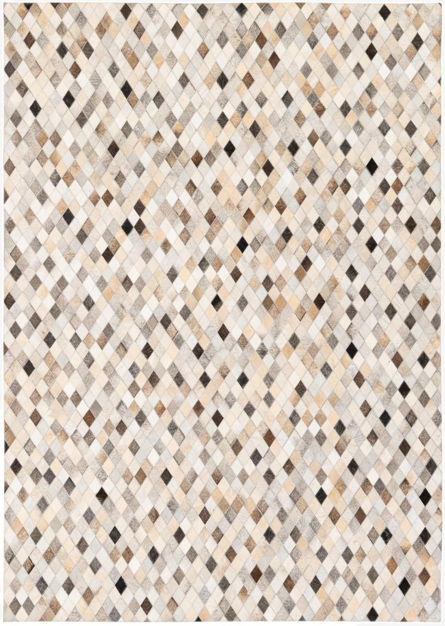 5' 7 x 7' 10 Cowhide Stocks Rug