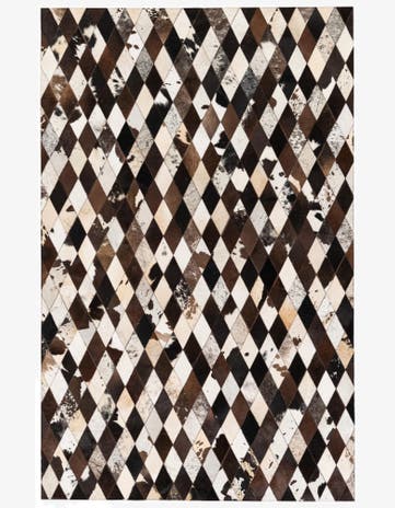 5' 2 x 8' 1 Cowhide Stocks Rug