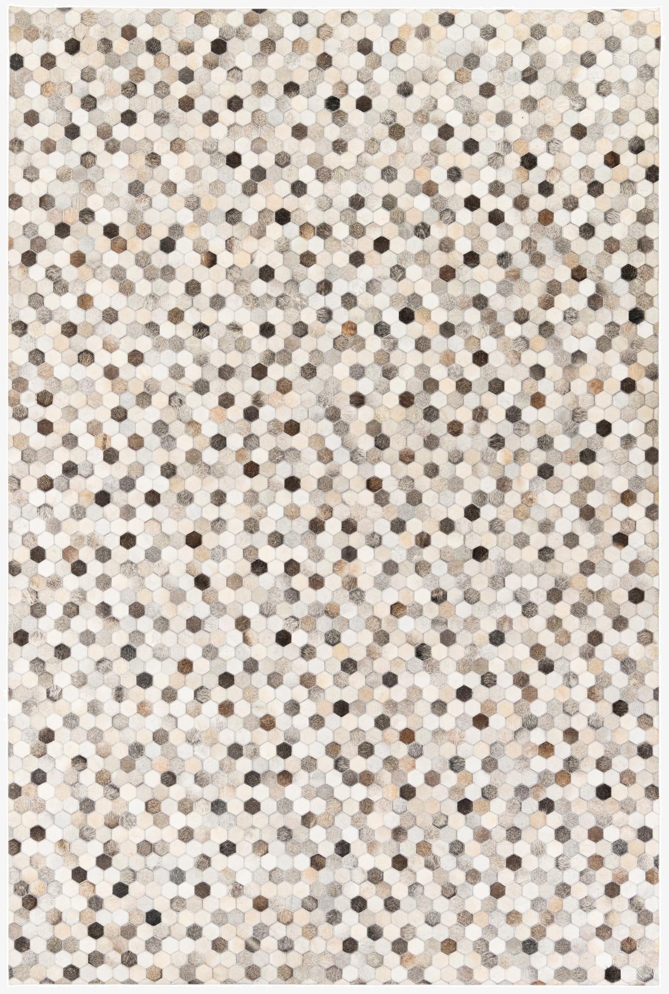 6' 8 x 10' Cowhide Stocks Rug