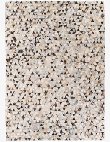 5' 3 x 7' 6 Cowhide Stocks Rug