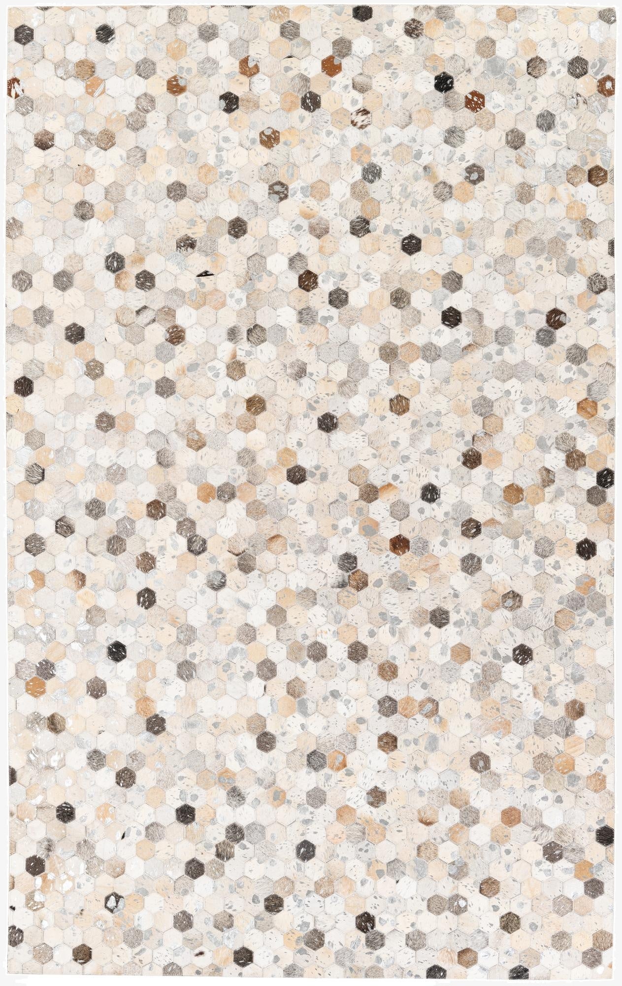 5' x 8' Cowhide Stocks Rug