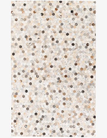 5' x 8' Cowhide Stocks Rug