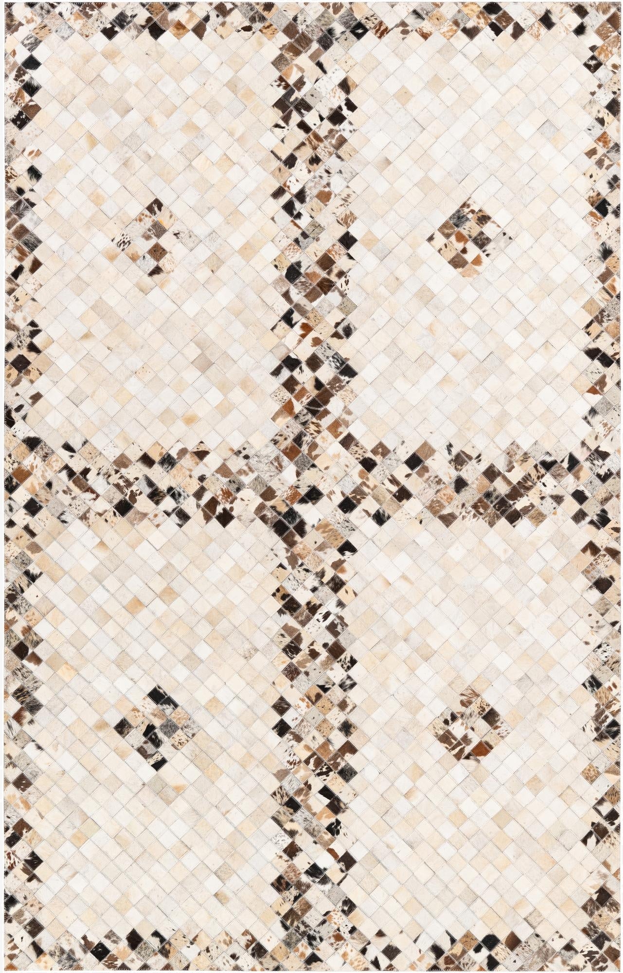 5' x 7' 10 Cowhide Stocks Rug