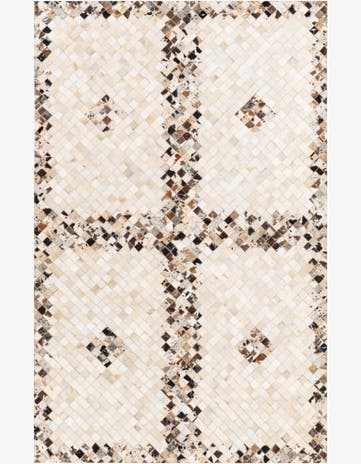 5' x 7' 10 Cowhide Stocks Rug
