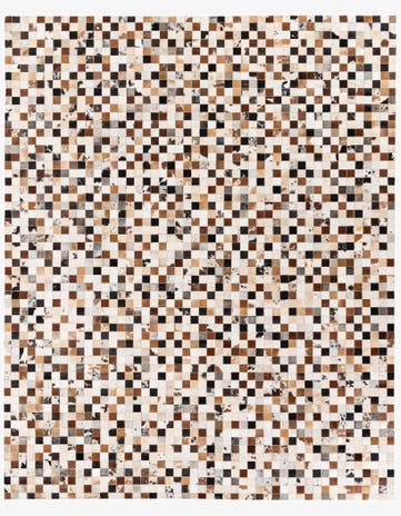 8' 1 x 10' Cowhide Stocks Rug