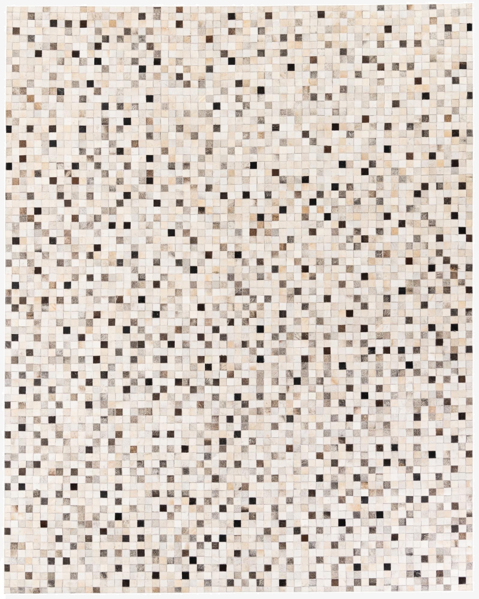 7' 11 x 9' 10 Cowhide Stocks Rug