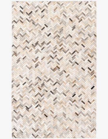 4' 10 x 7' 10 Cowhide Stocks Rug
