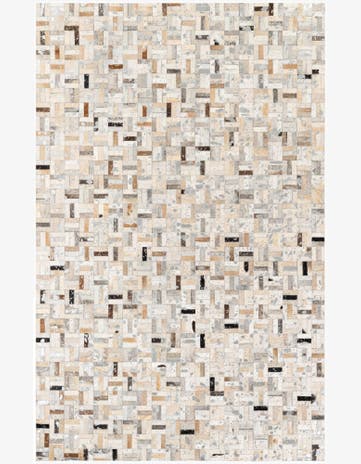 5' x 7' 11 Cowhide Stocks Rug
